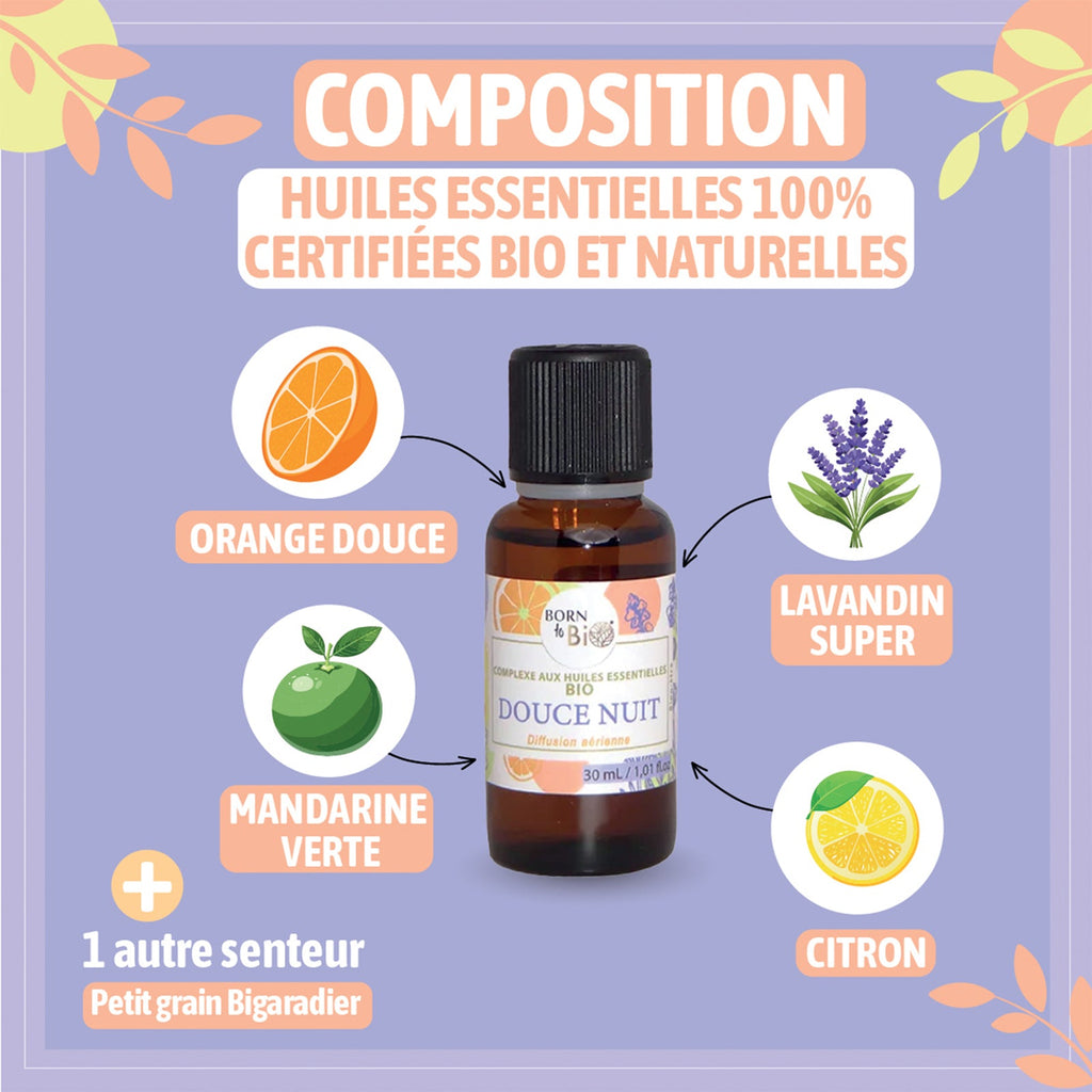 Douce nuit - Complexe aux huiles essentielles Certifiées Bio