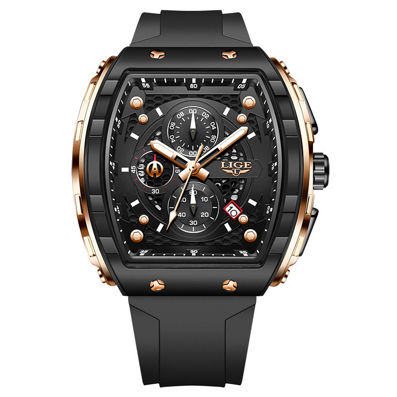 Men's Sports Quartz Watch Multifunctional Luminous Waterproof